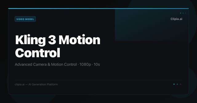 Kling 3 Motion Control AI demo